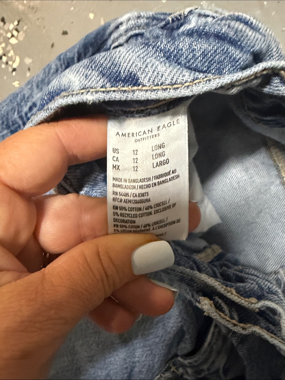 American Eagle Outfitters Light Blue Wide Leg Jeans - Picture 3 of 5